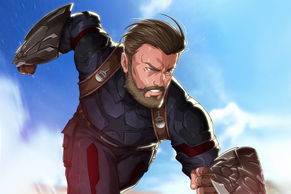 Beard Captain America