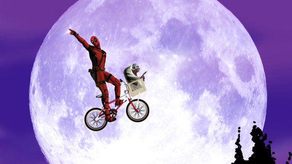 Deadpool On Cycle