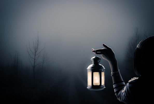 Girl With Lantern Art