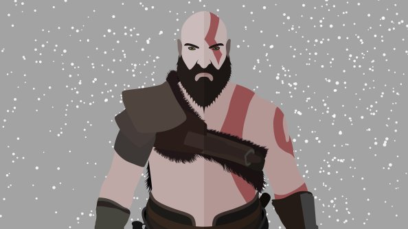 God Of War Kratos Minimalist 4k