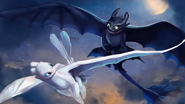 Toothless And Light Fury Art 5k