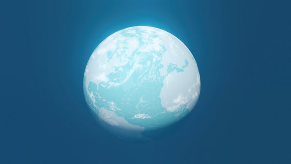 Globe Planet Minimal 4k