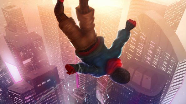 Spiderman Falling