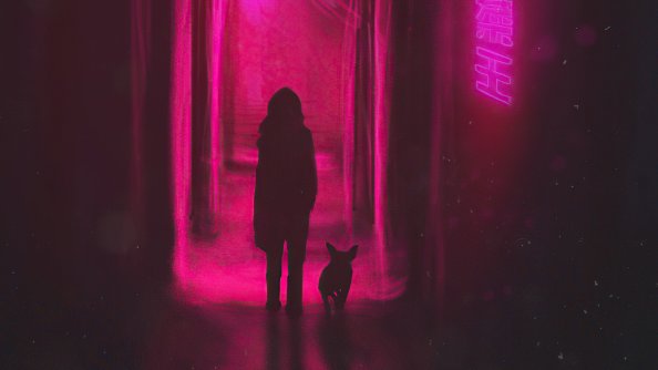 Walking In Neon Alley
