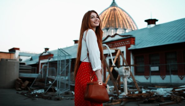 Red Head Girl Smiling