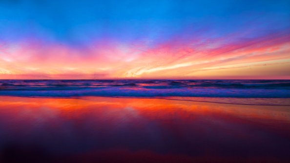 Sea Sky Clouds 4k