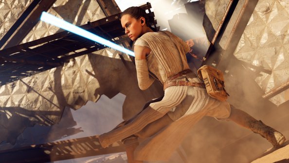 Rey Star Wars Battlefront 2 8k