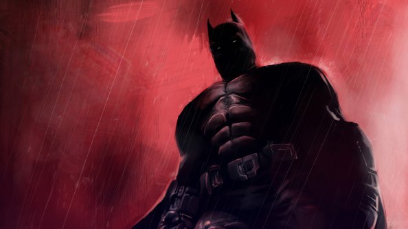 Batman Red Background 4k