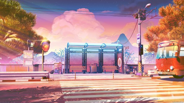 Bus Stops Anime