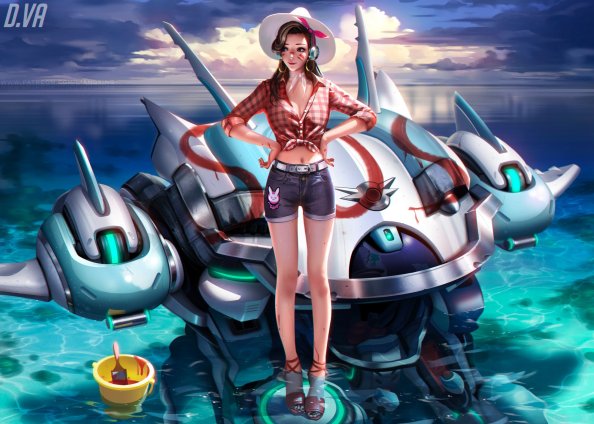 Dva Overwatch Artwork 2017