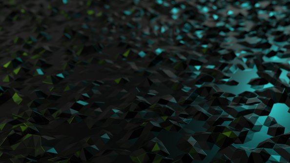 Low Poly Neon Metal 4k