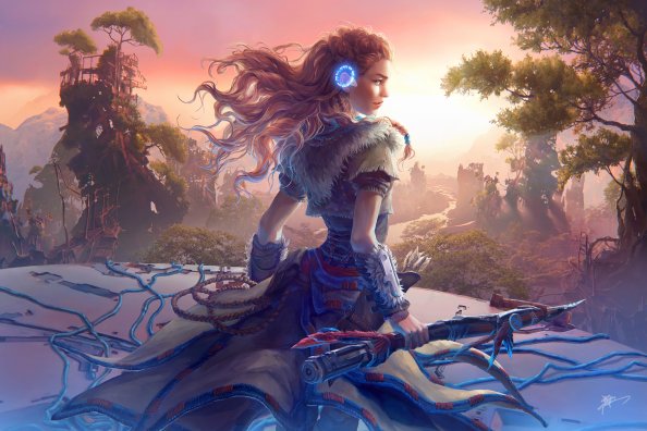 Aloy Horizon Zero Dawn Game Artwork
