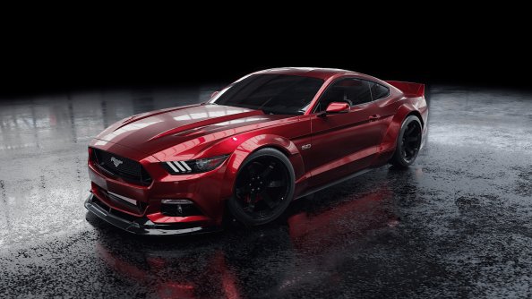 Red Ford Mustang 4k