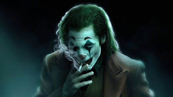 Joker Smoker Art 4k