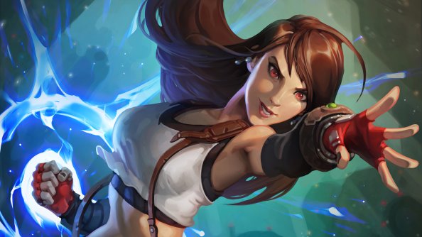 Tifa Lockhart In Final Fantasy VII Artwork