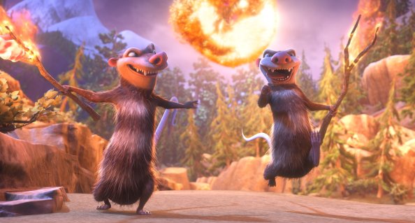 Crash and Eddie Ice Age Collision Course