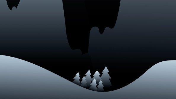 Dark Night Minimalist 4k