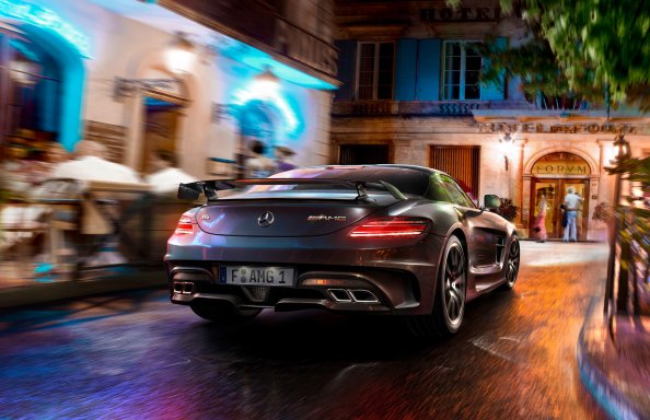 Mercedes SLS CGI Photoshopped