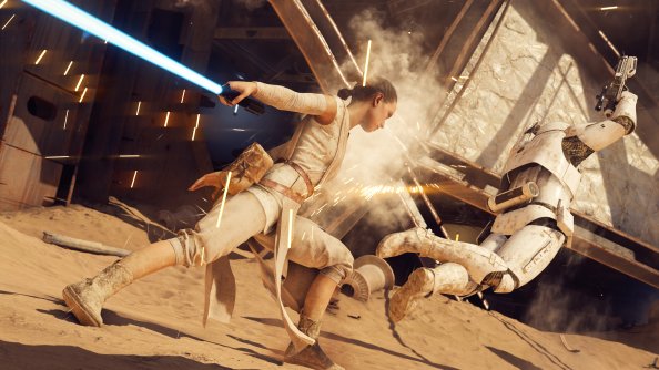 Rey Star Wars Battlefront II 8k