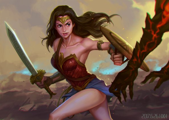 Wonder Woman 5k Digital Art 2018