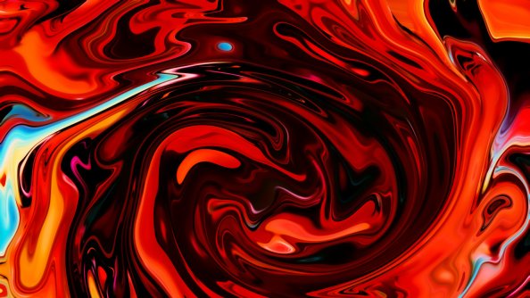 Red Swirl Float Abstract 4k