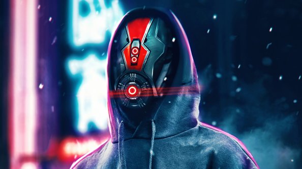 Hoodie Robot Scifi 4k