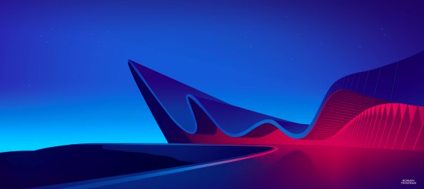 Waves Digital Art 4k