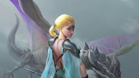 Warrior Girl Dragon