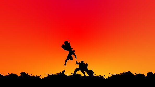 Batman Vs Superman 8k Minimal