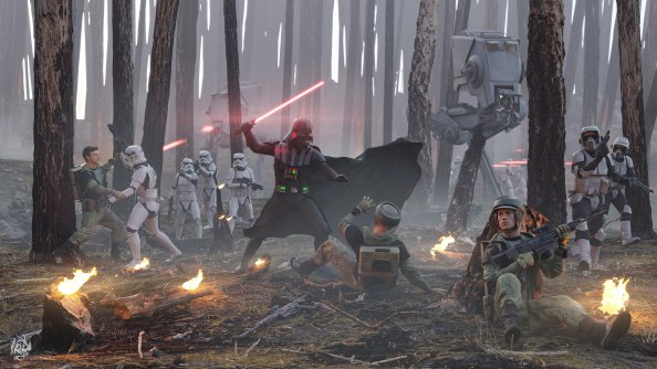 Darth Vader Burning Wrath