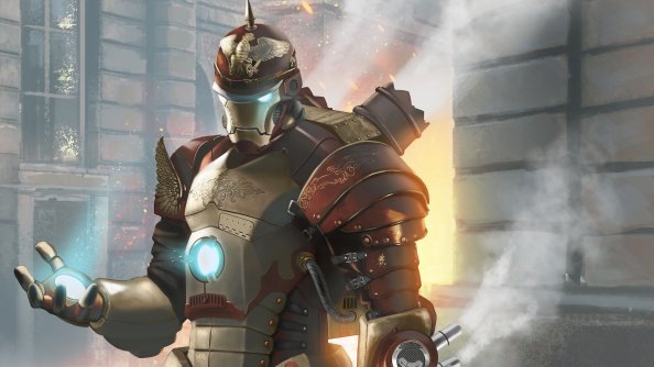 Steampunk Iron Man Art