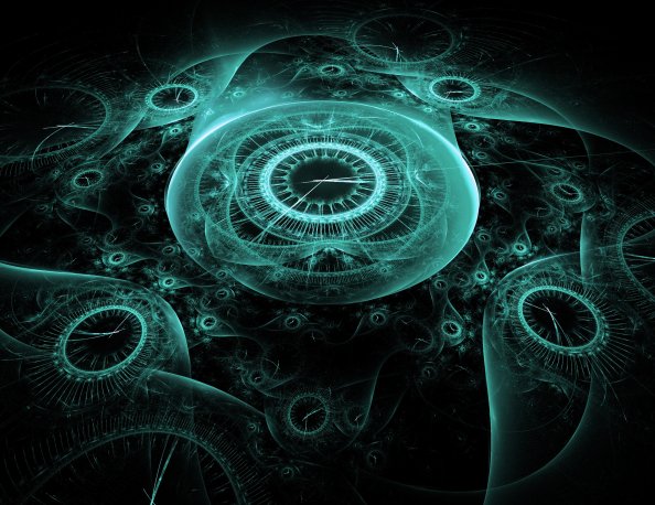 Time Clock Digital Creative Illustration