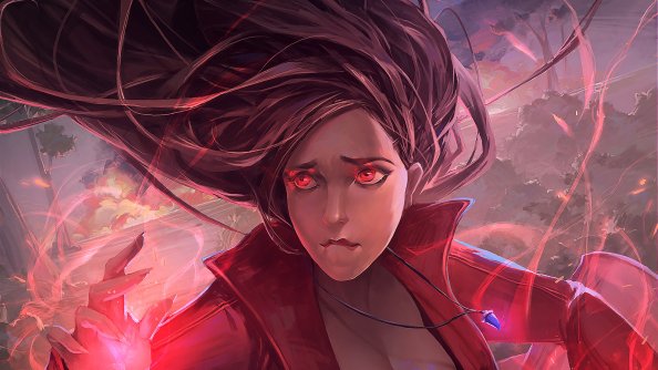 Scarlet Witch In Avengers Infinity War Artwork