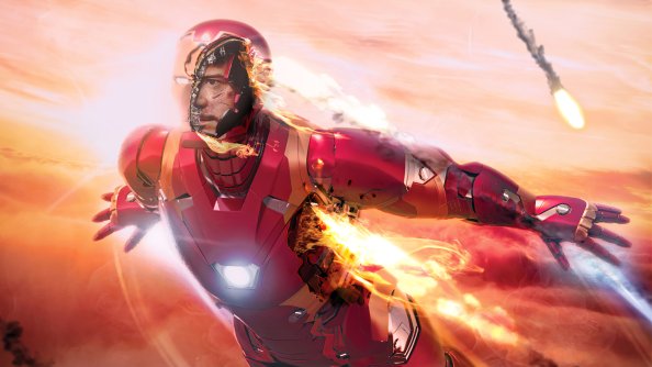 Iron Man Flying 4k