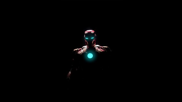 Iron Man Arc Reactor Glowing