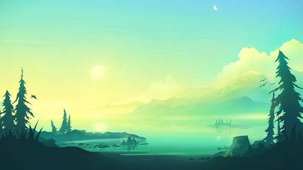 Lake Sunrise Minimal 5k