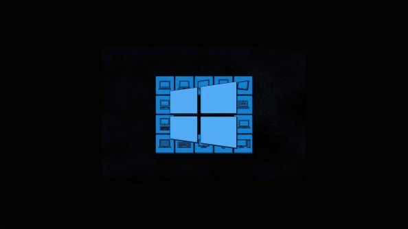Windows 10 Dark Logo 5k