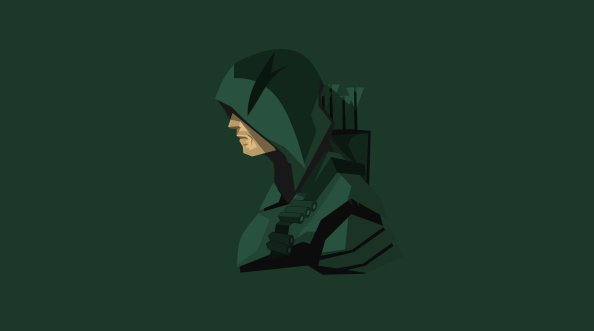 Green Arrow Minimalism 4k