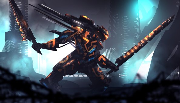 Scifi Robot Digital Art 5k