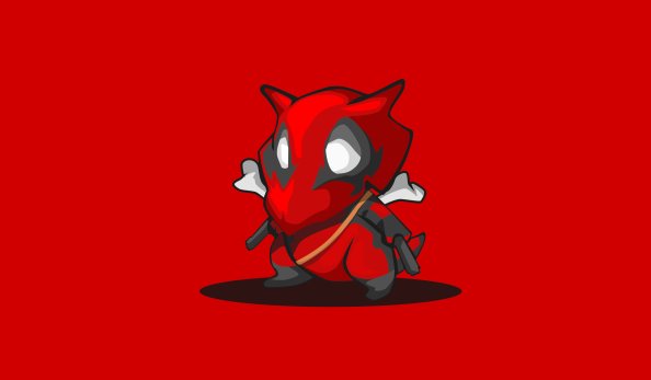 Cubone Pokemon Deadpool Minimalism 4k