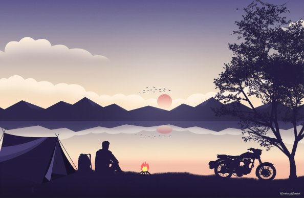Biker Camping