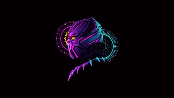 Black Panther Minimal Art