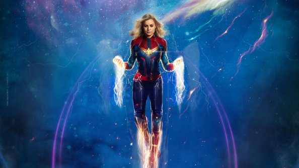 4k Captain Marvel Artwork