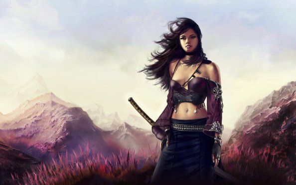 Katana Warrior Girl