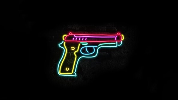 Gun Glow Minimal 8k