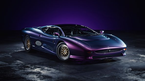 Jaguar XJ220 Purple 4k