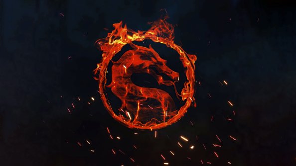 Mortal Kombat Fire Logo 4k